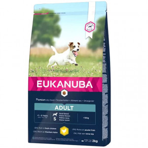 EUKANUBA DOG SMALL CHICKEN sausā barība suņiem Vista 15kg